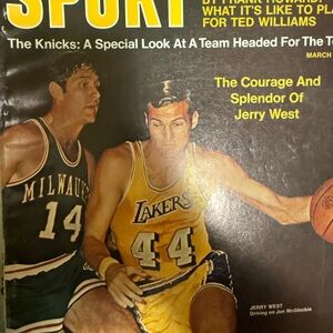 Vintage Sport Magazine Cover Featuring Jerry West 1970